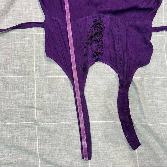 Fashion Terminal Free Size Purple Fairy Witch Whimsigoth Dress Corset Front - Picture 16 of 16